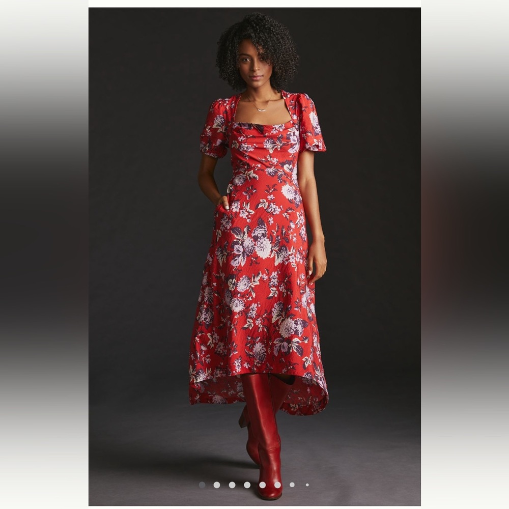Maeve Puff-Sleeve Dress | Anthropologie